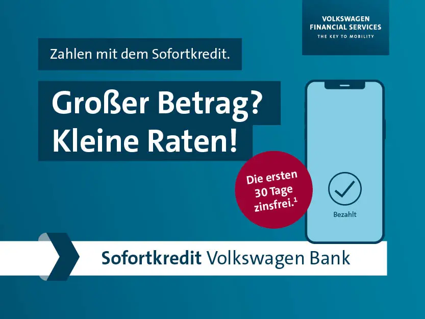 Sofortkredit Volkswagen Bank